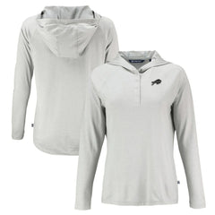 Buffalo Bills Cutter & Buck Women's Coastline Epic Comfort Eco Recycled Long Sleeve Hoodie T-Shirt