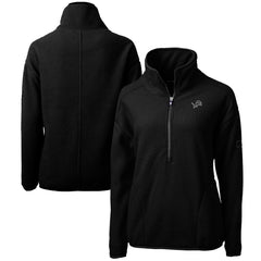 Detroit Lions Cutter & Buck Women's Cascade Eco Sherpa Fleece Half-Zip Jacket