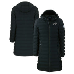 Buffalo Bills Cutter & Buck Women's Mission Ridge Repreve Eco Insulated Full-Zip Hoodie Long Puffer Jacket