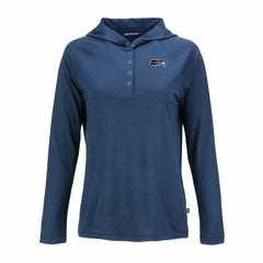 Seattle Seahawks Cutter & Buck Women's Coastline Epic Comfort Eco Recycled Long Sleeve Hoodie T-Shirt