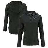 Tampa Bay Buccaneers Cutter & Buck Women's Coastline Epic Comfort Eco Recycled Long Sleeve Hoodie T-Shirt