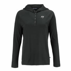 Tampa Bay Buccaneers Cutter & Buck Women's Coastline Epic Comfort Eco Recycled Long Sleeve Hoodie T-Shirt