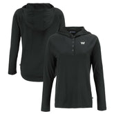 Washington Commanders Cutter & Buck Women's Coastline Epic Comfort Eco Recycled Long Sleeve Hoodie T-Shirt