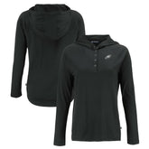 Philadelphia Eagles Cutter & Buck Women's Coastline Epic Comfort Eco Recycled Long Sleeve Hoodie T-Shirt
