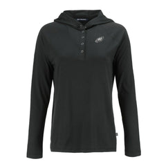 Philadelphia Eagles Cutter & Buck Women's Coastline Epic Comfort Eco Recycled Long Sleeve Hoodie T-Shirt