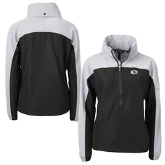San Francisco 49ers Cutter & Buck Women's Charter Eco Recycled Half-Zip Hoodie Anorak Jacket