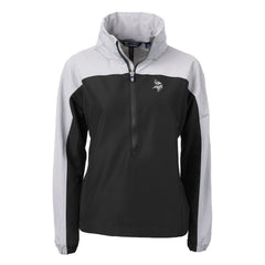 Minnesota Vikings Cutter & Buck Women's Charter Eco Recycled Half-Zip Hoodie Anorak Jacket