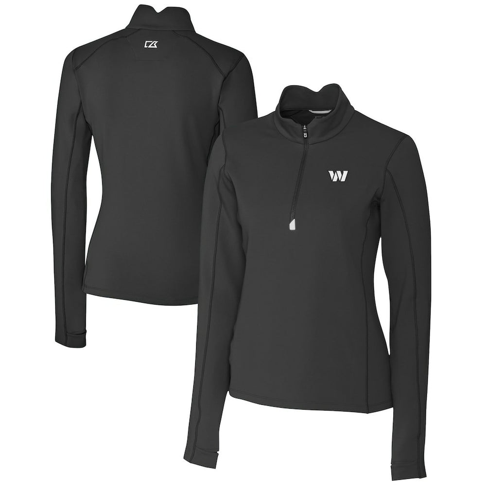 Washington Commanders Cutter & Buck Women's Traverse Stretch DryTec Quarter-Zip Top