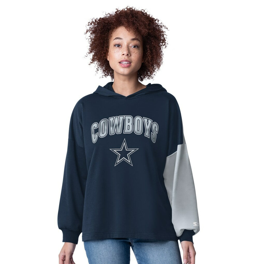 Dallas Cowboys Starter Women's Power Move Long Sleeve Pullover Hoodie