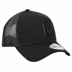 Las Vegas Raiders New Era Domain 9FORTY A-Frame Trucker Adjustable Hat