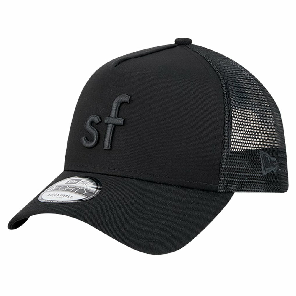San Francisco 49ers New Era Domain 9FORTY A-Frame Trucker Adjustable Hat