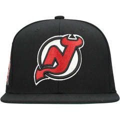 New Jersey Devils Mitchell & Ness Core Top Spot Snapback Hat Online