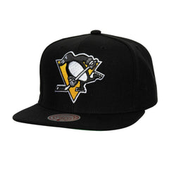 Pittsburgh Penguins Mitchell & Ness Core Top Spot Snapback Hat Outlet