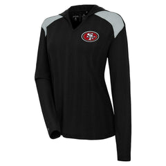 San Francisco 49ers Antigua Women's Opulent Long Sleeve Hoodie T-Shirt