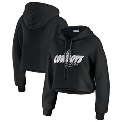 Dallas Cowboys WEAR by Erin Andrews Women's Prime Cropped Pullover Hoodie