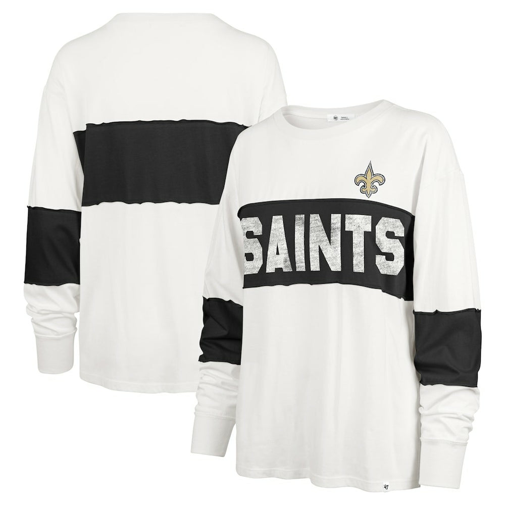 New Orleans Saints 47 brand '47 Women's Clubhouse Pride Taylor Long Sleeve T-Shirt