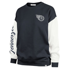 Tennessee Titans 47 brand '47 Women's Double Header Rise Andie Pullover Sweatshirt