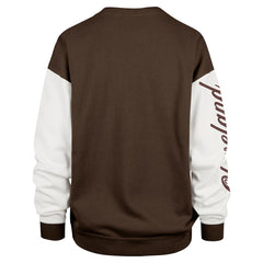 Cleveland Browns 47 brand '47 Women's Double Header Rise Andie Pullover Sweatshirt