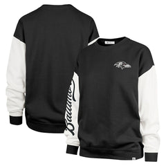 Baltimore Ravens 47 brand '47 Women's Double Header Rise Andie Pullover Sweatshirt