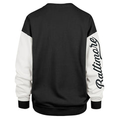 Baltimore Ravens 47 brand '47 Women's Double Header Rise Andie Pullover Sweatshirt