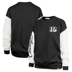 Cincinnati Bengals 47 brand '47 Women's Double Header Rise Andie Pullover Sweatshirt