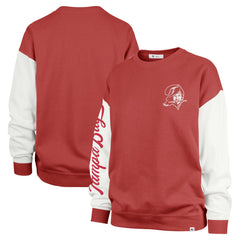 Tampa Bay Buccaneers 47 brand '47 Women's Double Header Rise Andie Pullover Sweatshirt