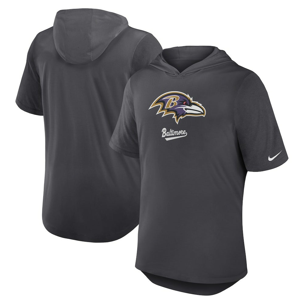 Baltimore Ravens Nike Tri-Blend Performance Hoodie T-Shirt