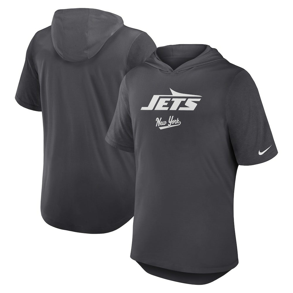 New York Jets Nike Tri-Blend Performance Hoodie T-Shirt