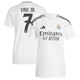 Vini Jr. Real Madrid Women's 2024/25 Home Replica Player Jersey White - Adidas