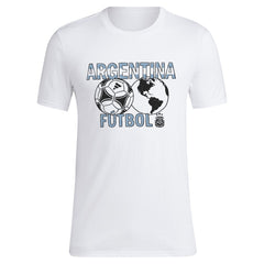 Argentina National Team Around The World T-Shirt White - Adidas