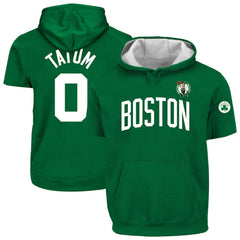 Jayson Tatum Boston Celtics Big & Tall Short Sleeve Hoodie Discount