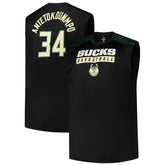 Giannis Antetokounmpo Milwaukee Bucks Profile Big & Tall Player Muscle Tank For Sale