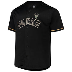 Giannis Antetokounmpo Milwaukee Bucks Profile Big & Tall Name & Number Button-Up Jersey Online