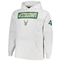 Giannis Antetokounmpo Milwaukee Bucks Profile Big & Tall Player Double Face Tri-Blend Pullover Hoodie Discount