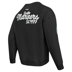 Seattle Mariners Pro Standard Paint The City Dropped Shoulder Pullover Sweatshirt | MLB Shop