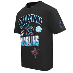 Miami Marlins Pro Standard Turn It Up Dropped Shoulder T-Shirt | MLB Discount