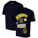 Milwaukee Brewers Pro Standard Turn It Up Dropped Shoulder T-Shirt | MLB Near me
