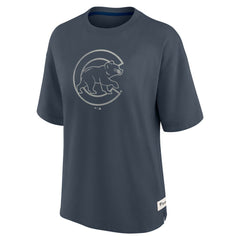 Chicago Cubs Fanatics Women's Oversized Elements Raw Edge Future Ground T-Shirt | MLB For sale
