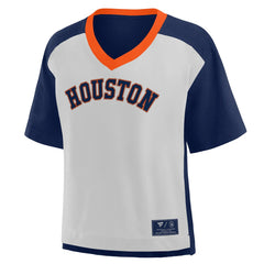 Houston Astros Fanatics Oversized Race To Win V-Neck T-Shirt | MLB Near me