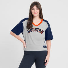 Houston Astros Fanatics Oversized Race To Win V-Neck T-Shirt | MLB Near me