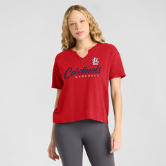 St. Louis Cardinals Fanatics Women's Fan Fave Stadium Slub Boxy T-Shirt | MLB Discount