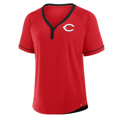 Cincinnati Reds Fanatics Women's League Diva Star Raglan V-Neck T-Shirt | MLB Near me