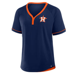 Houston Astros Fanatics Women's League Diva Star Raglan V-Neck T-Shirt | MLB Sale