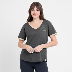 Colorado Rockies Fanatics Women's Binge Worthy Stadium Slub V-Neck T-Shirt | MLB Outlet