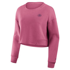 Cincinnati Reds Fanatics Women's Studio Cropped Pullover Sweatshirt | MLB New