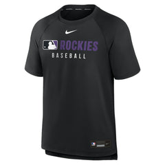 Colorado Rockies Nike Authentic Collection Pregame Raglan Dri-FIT T-Shirt | MLB Sale