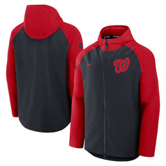 Washington Nationals Nike Authentic Collection Raglan Performance Full-Zip Jacket | MLB New