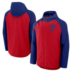 Texas Rangers Nike Authentic Collection Raglan Performance Full-Zip Jacket | MLB Online