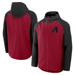 Arizona Diamondbacks Nike Authentic Collection Raglan Performance Full-Zip Jacket | MLB Outlet