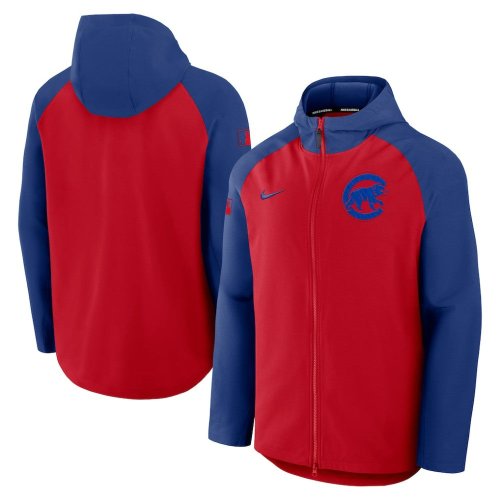 Chicago Cubs Nike Authentic Collection Raglan Performance Full-Zip Jacket | MLB Discount